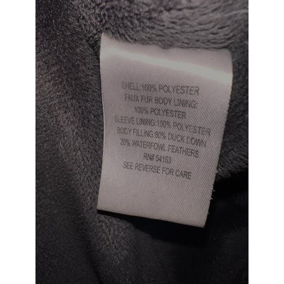 CALVIN KLEIN CK GARNET RED HOODED DOWN QUILTED PUFFER JACKET COAT SIZE S / SMALL - Picture 5 of 5